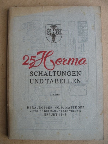 25 Herma Schaltungen und Tabellen, 2. Band, 1948