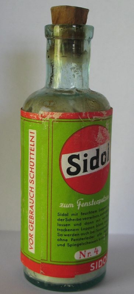 Sidol Nr. 4, SIDOL- Werke, Siegel & Co. Köln, Glasflasche