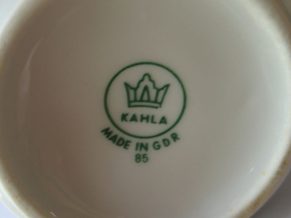Kännchen, Mokkakanne, Lenzen an der Elbe, Kahla Porzellan, DDR