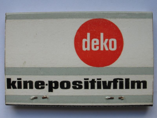 VEB Fotochemische Werke Berlin, deko, Super Vidox, Streichholzbrief