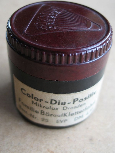 Familie Bär auf Kletterfahrt, Color Diapositiv, Mikrolux Dresden