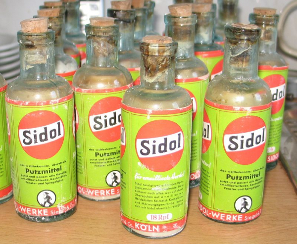 Sidol Nr. 4, SIDOL- Werke, Siegel & Co. Köln, Glasflasche