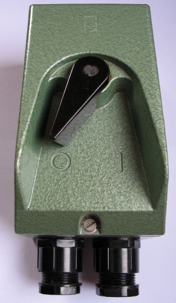 Motorschutzschalter, Schalter, Aluguss, DDR, 0,6 bis 1 Ampere, unbenutzt, #7