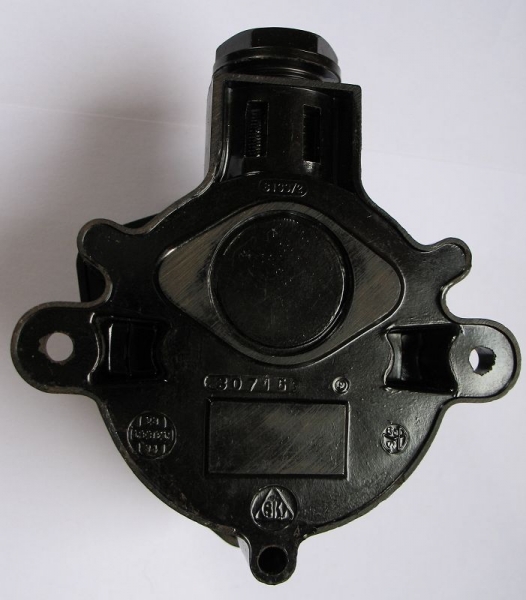 Aufbausteckdose, Bakelit, unbenutzt, dunkel, #300