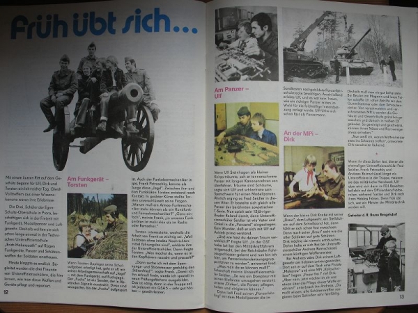 Schüler der Egon-Schultz-Oberschule Prora in der Unteroffiziersschule "Erich Habersaath" auf Rügen