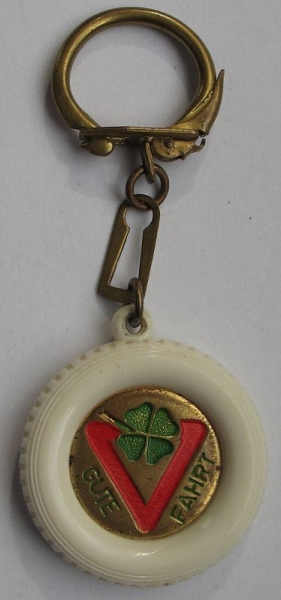 Schlüsselanhänger DDR, "Gute Fahrt", Sellin, für IFA Fahrzeuge