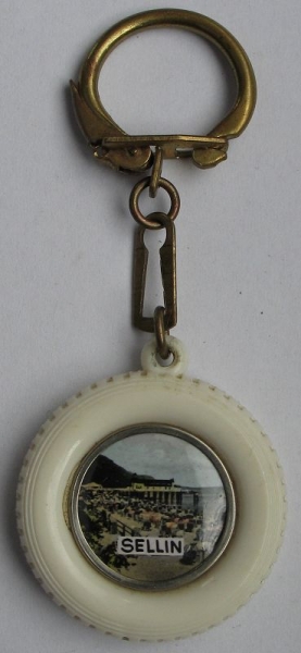 Schlüsselanhänger DDR, "Gute Fahrt", Sellin, für IFA Fahrzeuge