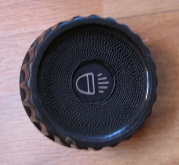 Drehknopf für Lichtschalter, rund, Trabant, Wartburg, Barkas, Robur, Multicar, IFA W50, DDR