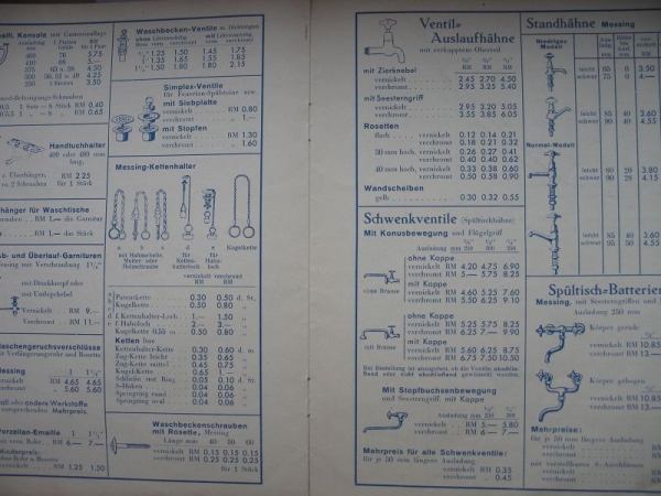 Friedrich Klotz G.m.b.H. Dresden, Großhandel für Sanitäre Artikel, 1938