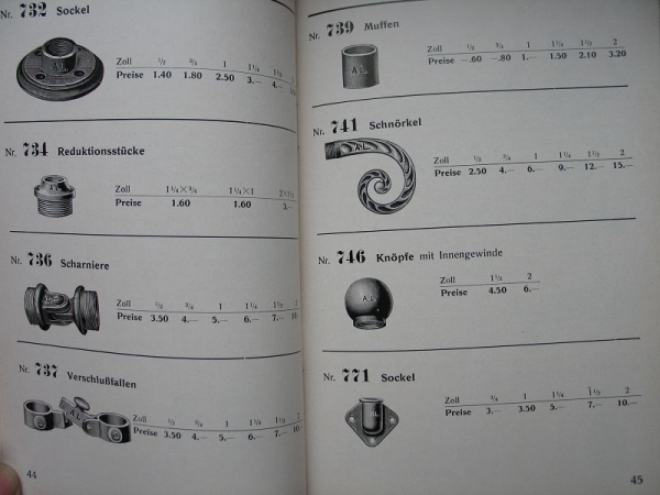 Fittings Marke A.L., Mitteldeutsche Stahlwerke AG Lauchhammer Gröditz, 1930
