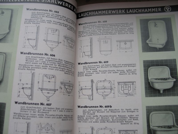 Lauchhammer, Sanitäre Einrichtungsgegenstände, Mitteldeutsche Stahlwerke AG, Verkaufsabteilung Gröditz, #1
