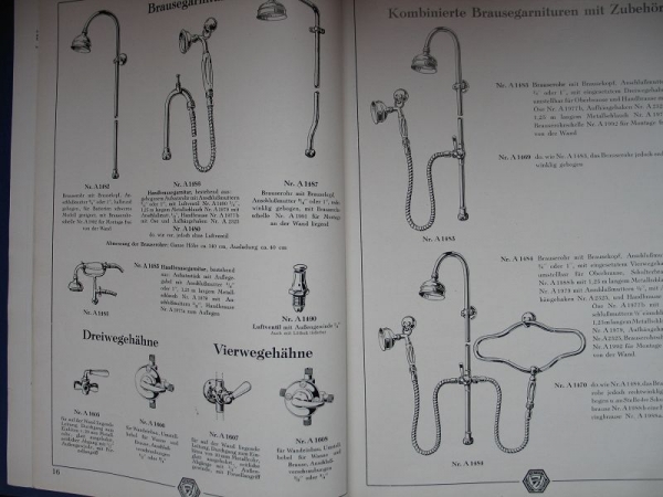 Sanitäre Armaturen, Zeppernick & Hartz AG Dresden, Liste 19,  1931