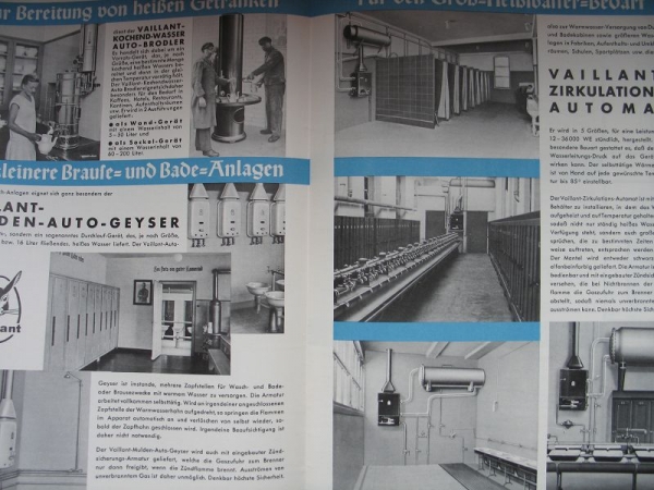 Schönheit der Arbeit, Joh. Vaillant Remscheid, Prospekt 30-er Jahre