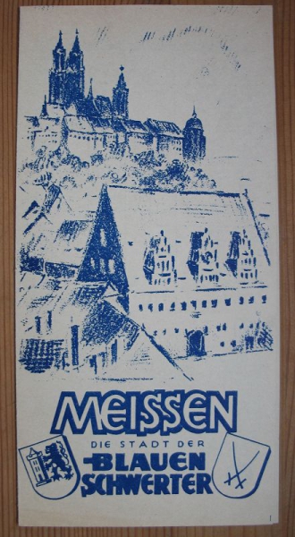 Meissen- Die Stadt der Blauen Schwerter, Prospekt 1954