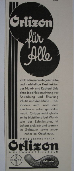 Ortizon Mundwasser- Kugeln, Bayer, #1930/1