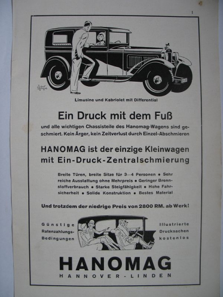 Hanomag Hannover- Linden, #1930/1