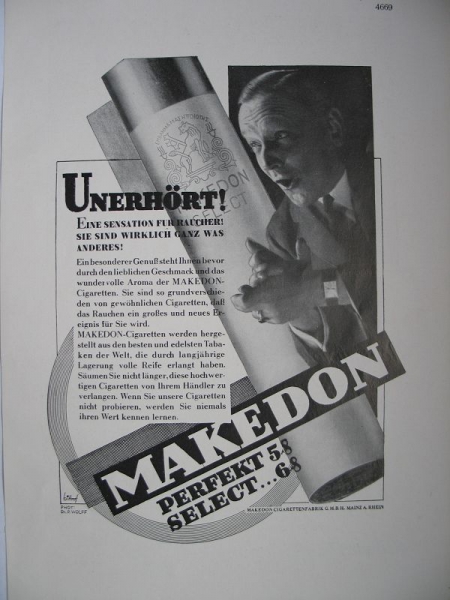 Makedon Cigarettenfabrik Mainz, #1930/1