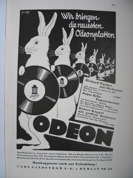 ODEON Schallplatten, Carl Lindström AG Berlin, #1930/1