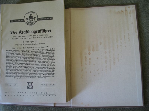 Der Kraftwagenführer, Karnack- Hachfeld, um 1930, Lanz, Deutz, NSU