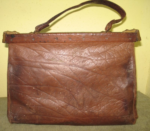 Tasche, Ledertasche, Handtasche, Arztkoffer, um 1920