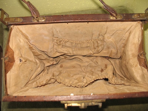 Tasche, Ledertasche, Handtasche, Arztkoffer, um 1920