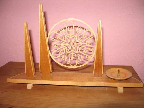 Kerzenleuchter aus Holz, KM oder MK, DDR 60-er Jahre