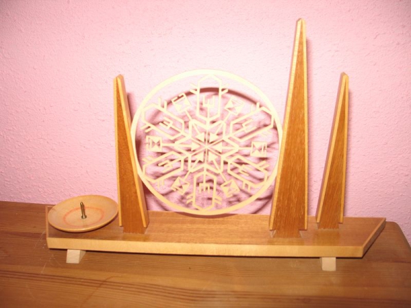 Kerzenleuchter aus Holz, KM oder MK, DDR 60-er Jahre