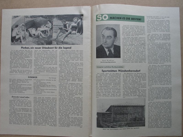 Unser Dorfklub, Zeitung für Kultur auf dem Land, SED Gera, 1961