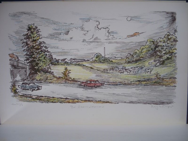 Kreis und Stadt Karl-Marx-Stadt, Siebdrucke von Erich W. Fischer