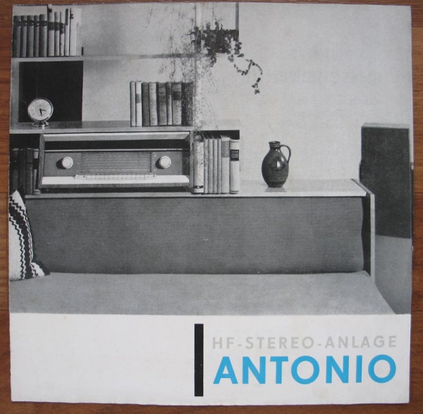 HF Stereo-Anlage ANTONIO, VEB Rundfunkgerätewerk Goldpfeil Hartmannsdorf, DDR 1964
