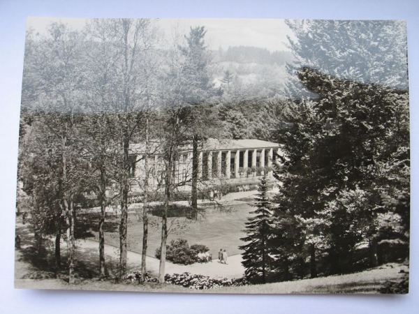 Staatsbad Bad Elster, Blick zur Wandelhalle, 1974, #11