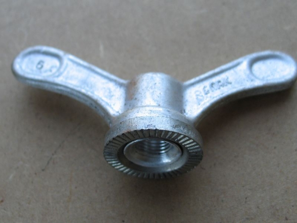Flügelmutter RENAK, Hinterachse kurz, DDR Fahrrad, Diamant, MIFA, unbenutzt, #2