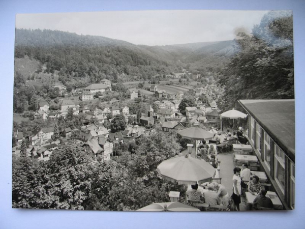 Schwarzburg, Blick von der Hotel-Terasse Schwarzaburg, 1965, #45