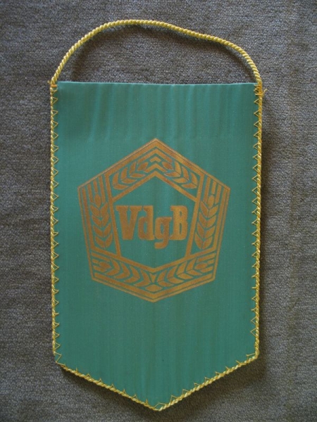 Wimpel VdgB, DDR, Vereinigung der gegenseitigen Bauernhilfe