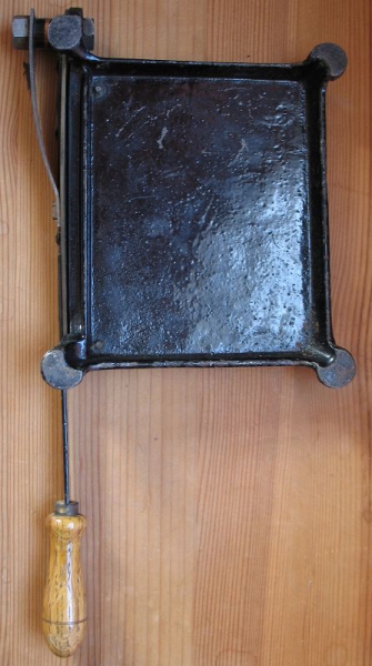 Fotoschneider, Papierschneider, ICA Akt. Ges. Dresden, um 1920