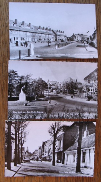 Noordwijk aan Zee, Hoofdstraat, Oude Zeeweg, Quarles van Uffordstraat, Niederlande, 3 Karten, #151
