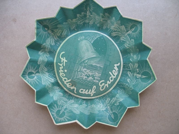 Weihnachtsteller, Pappteller, Weihnachtspappteller, Frieden auf Erden, #4