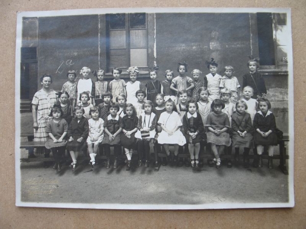 Schulklasse ?, Kinderwalderholungsheim Chemnitz Auerswalde, 1926, 13 x 17 cm