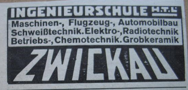 Ingenieurschule Zwickau, 1937 #1