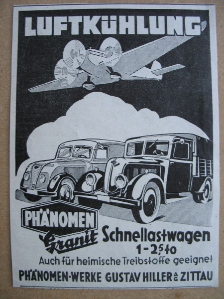 Phänomen Granit Schnellastwagen, Gustav Hiller Zittau, 1937 #1
