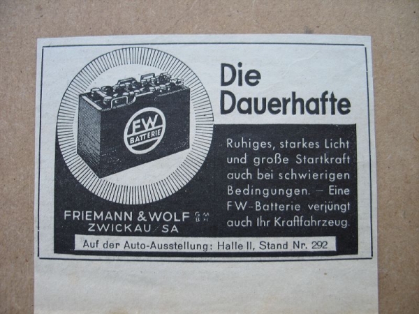 FW Batterie, Friemann & Wolf Zwickau, 1937 #1