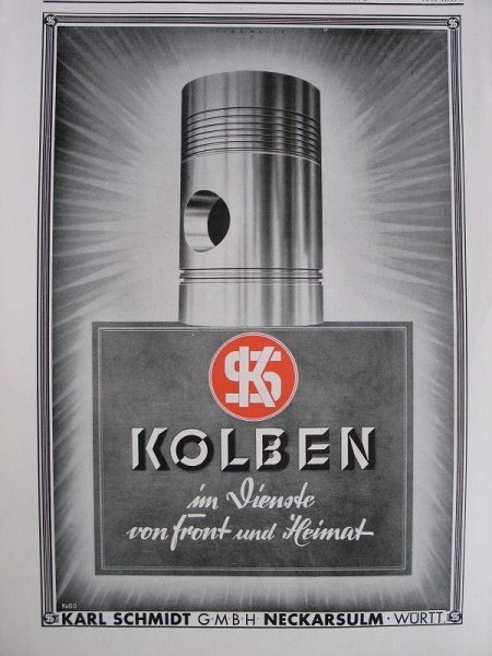 Karl Schmidt Neckarsulm, Kolben im Dienste von Front und Heimat, 1941 #3