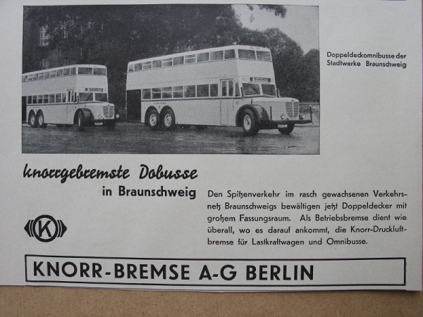 Knorr Bremse AG Berlin, Doppeldeckomnibusse Braunschweig, 1941 #2