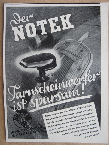 Notek Tarnscheinwerfer, 1941 #1