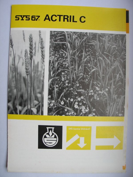 Prospekt SYS 67 ACTRIL C, VEB Synthesewerk Schwarzheide, DDR 1973, #62