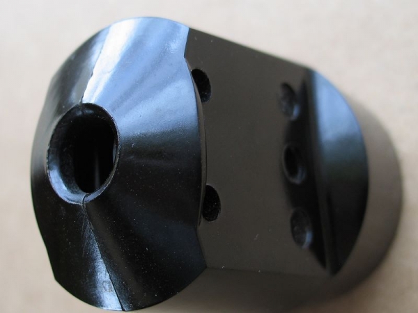 Kupplungssteckdose mit Schutzkontakt, Bakelit, ERU, unbenutzt