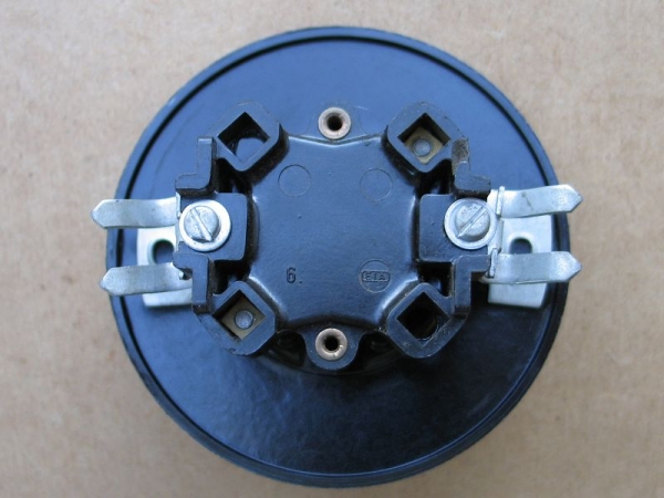 Ausschalter, Drehschalter, Bakelit, IKA, rund, UP, unbenutzt, #202*