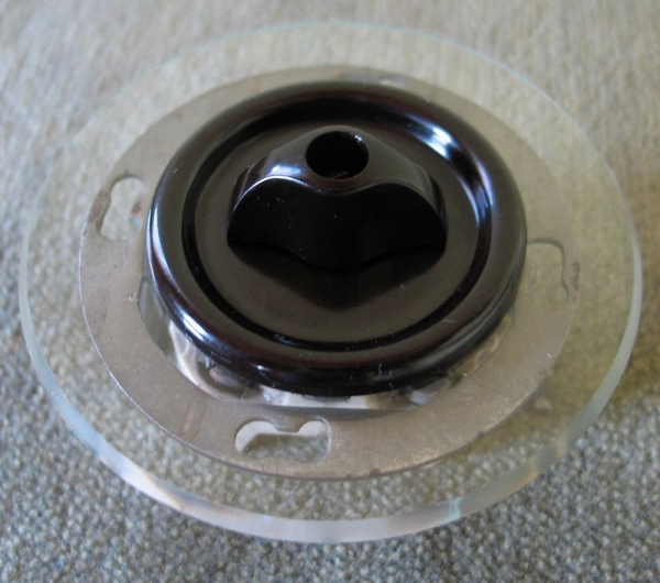 Wechselschalter DEISTING, Drehschalter mit Glasplatte, rund, #263*