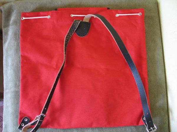 Kinderrucksack, Campingbeutel, DDR 70-er Jahre, rot