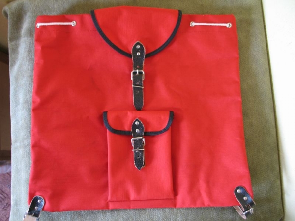 Kinderrucksack, Campingbeutel, DDR 70-er Jahre, rot